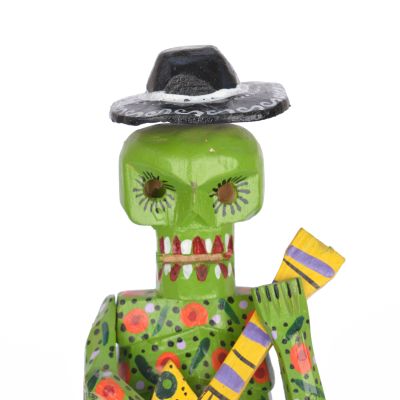 Calavera con sombrero Verde Calavera con sombrero Verde