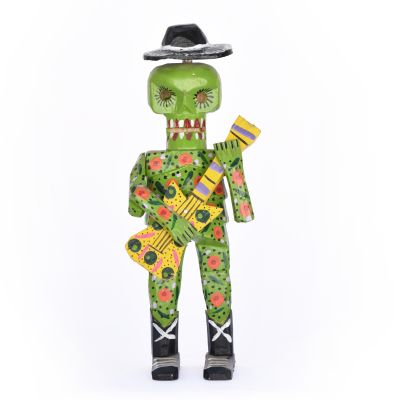 Calavera con sombrero Verde Calavera con sombrero Verde