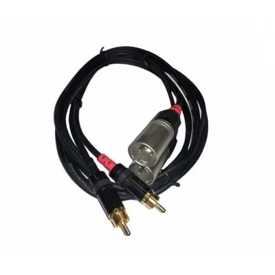 Cable Rean stereo 2XLR/M-RCA 1.5mt