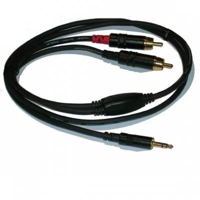 Cable Rean Mini Plug St-2Rca 1.5Mts