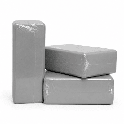 PACK 3 UNIDADES DE LADRILLOS DE YOGA GOMA EVA COLOR GRIS1