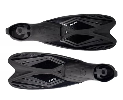 ALETAS DE NATACION BUCEO/SNORKEL MARCA HYDRO COLOR NEGRO