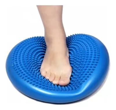 ALMOHADILLA DE BALANCE CON BOMBIN DE MANO MORADO