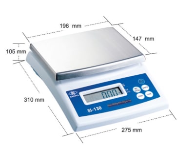 BALANZA DIGITAL CAPACIDAD 2.5 KGS PRECISION 0.5 GRS MODELO SI-130-2.51