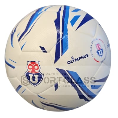 BALON DE FUTBOL OLYMPHUS UNIVERSIDAD DE CHILE BLANCO/AZUL
