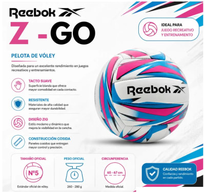 BALON DE VOLEIBOL REEBOK Z-GO N° 5
