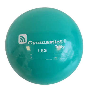 BALON MEDICINAL DE SILICONA 1 KILO SIN REBOTE MARCA GYMNASTICS1