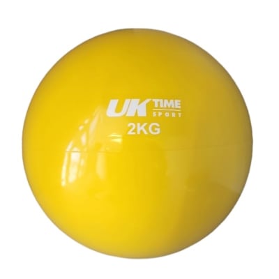 BALON MEDICINAL SILICONA 2 KILOS SIN REBOTE AMARILLO