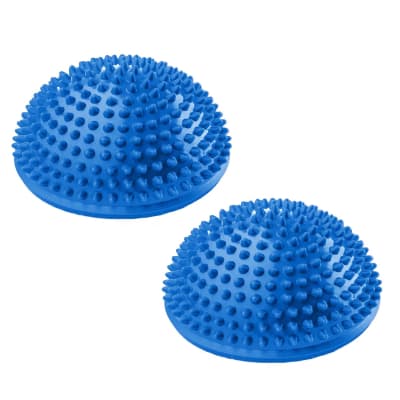 PACK 2 BALONES MINI BOSU ERIZO 16 CM DIAMETRO COLOR AZUL