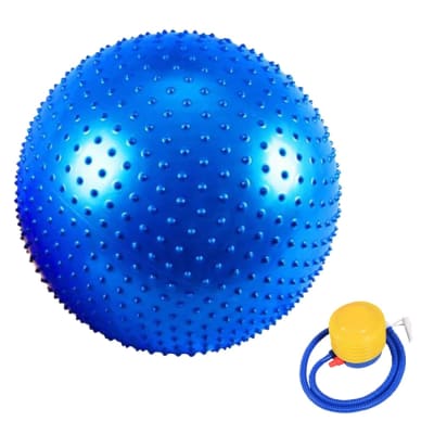 BALON PILATES ERIZO 55 CM DIAMETRO CON INFLADOR1