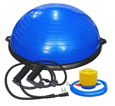 BALON BOSU 60 CM CON MANILLAS INCLUYE INFLADOR