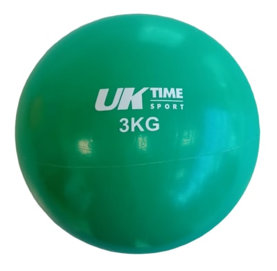 BALON MEDICINAL DE SILICONA 3 KILOS SIN REBOTE MARCA UKTIME SPORT