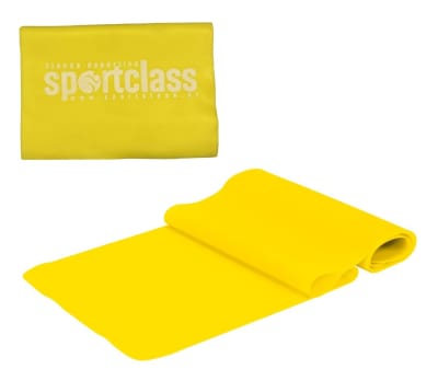 BANDA ELASTICA DE RESISTENCIA BAJA 0,35 MM COLOR AMARILLO