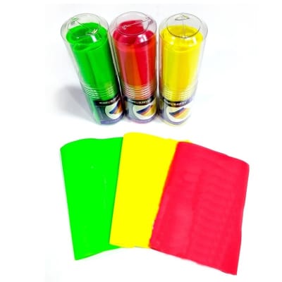 BANDA ELASTICA RESISTENCIA BAJA 0,35 MM COLOR AMARILLO1