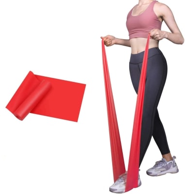 BANDA ELASTICA RESISTENCIA MEDIA 0,50 MM COLOR ROJO