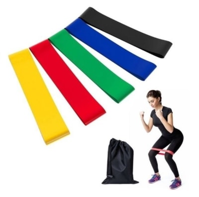 SET DE 5 BANDAS ELASTICAS CIRCULARES TIPO LOOP