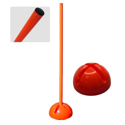 PACK BASE TIPO DOMO Y POSTE DE ENTRENAMIENTO 100 CM X 25 MM