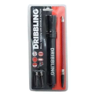 BOMBIN DOBLE ACCION DRIBBLING BLISTER CON ACCESORIOS