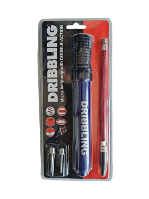 BOMBIN DOBLE ACCION DRIBBLING BLISTER CON ACCESORIOS