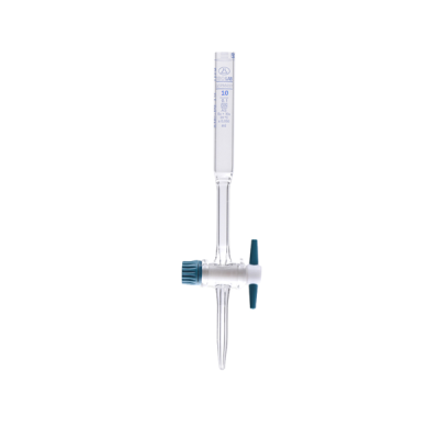 BURETA LINEA AZUL 10 ML LLAVE DE TEFLON CLASE A DIVISION  0,05 ML1