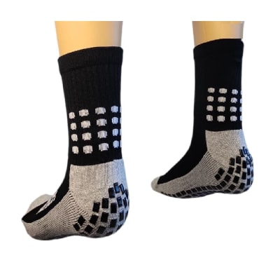 CALCETA DEPORTIVA ANTIDESLIZANTES RUNICK TALLA ADULTO (39-43) NEGRO