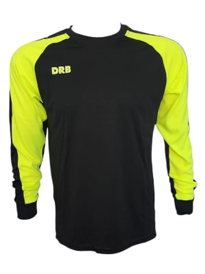 CAMISETA DE ARQUERO DRB COLOR NEGRO - VERDE NEON