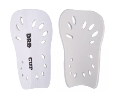 CANILLERA DE FUTBOL DRB CUP 2.0 COLOR BLANCO