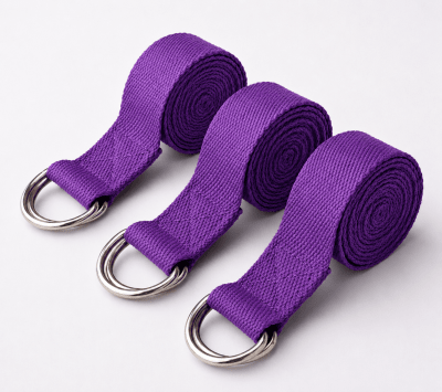 PACK 3 UNIDADES DE CINTOS DE YOGA-PILATES COLOR MORADO1