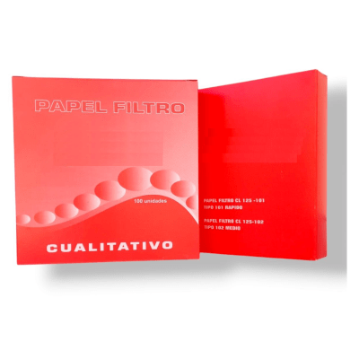 PAPEL FILTRO CUALITATIVO 125 MM DIAM TIPO 102 MEDIO EQUIVALENTE WHATMAN 11