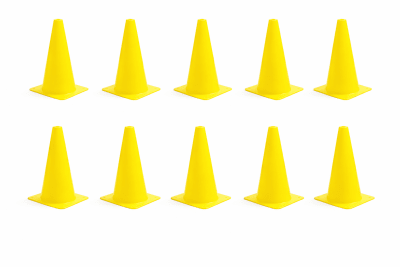 PACK DE 10 CONOS DE ENTRENAMIENTO 30 CM AMARILLO