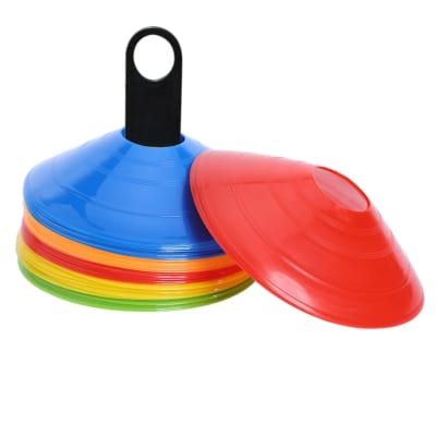 SET DE 50 CONOS TIPO LENTEJAS CON TOMADOR 5 COLORES