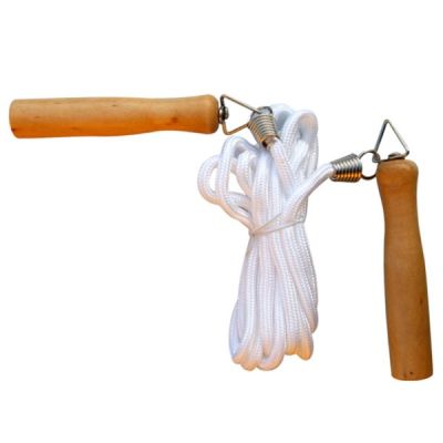 CUERDA DE SALTO MANGO MADERA CON DESTORCEDOR 2,8 MTS1