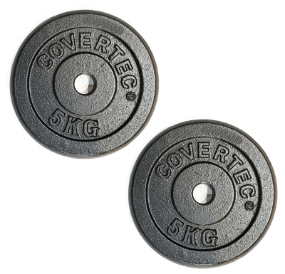 PAR DE DISCOS PESAS 5 KG PARA MANCUERNAS O BARRA PREOLIMPICA1