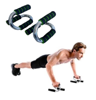 BARRAS EJERCICIOS FLEXIONES DE BRAZOS METALICA CROMADA (PAR)1