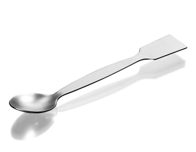 ESPATULA METALICA LARGO 185 MM CUCHARA Y LADO PLANO