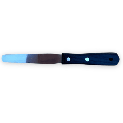 ESPATULA METALICA CON MANGO PLASTICO DE 23 CM