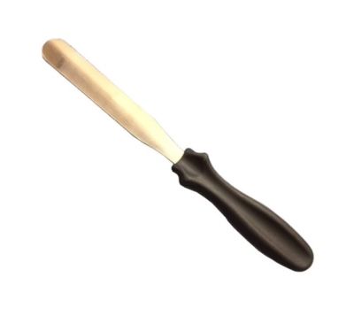 ESPATULA METALICA CON MANGO PLASTICO DE 10 CM