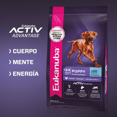 ALIMENTO EUKANUBA PUPPY CACHORRO RAZAS GRANDES 15 KG POLLO