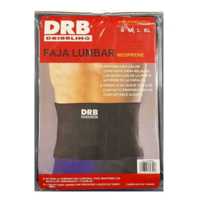 FAJA LUMBAR REDUCTORA GRUESA MARCA DRB