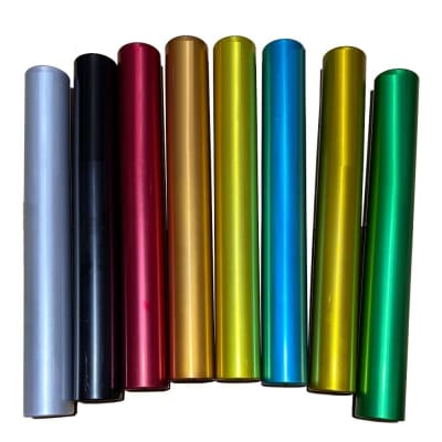 SET DE 8 TESTIMONIOS DE ATLETISMO ALUMINIO TALLA JUNIOR MARCA VINEX