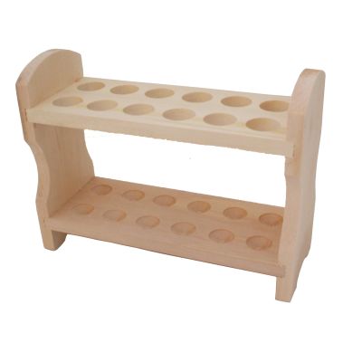 GRADILLA DE MADERA PARA 12 TUBOS DE 20 MM DE DIAMETRO1