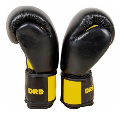 GUANTE DE BOX DRB MODELO CLASICO COLOR AMARILLO-NEGRO
