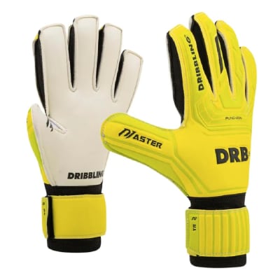 GUANTE DE ARQUERO DRB MASTER 4.0 AMARILLO SIN FERULAS