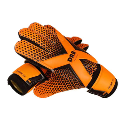 GUANTE DE ARQUERO DRB PRIME JUNIOR NARANJA-NEGRO