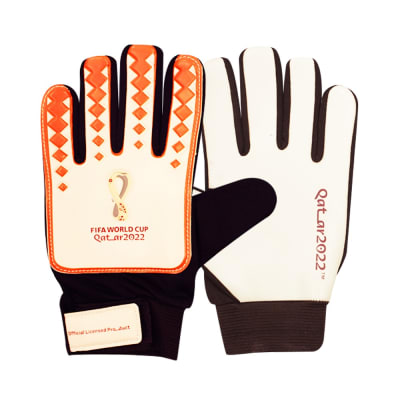GUANTE DE ARQUERO DRB QATAR 2022 MODELO COPA BLANCO-NARANJA1