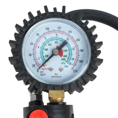 INFLADOR PARA NEMATICOS CON MANOMETRO MUZI G-52