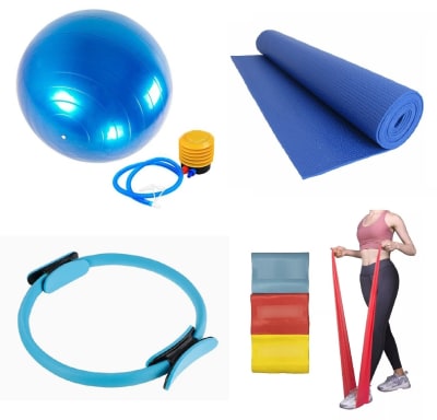 KIT DE PILATES 6 PIEZAS COLOR AZUL1