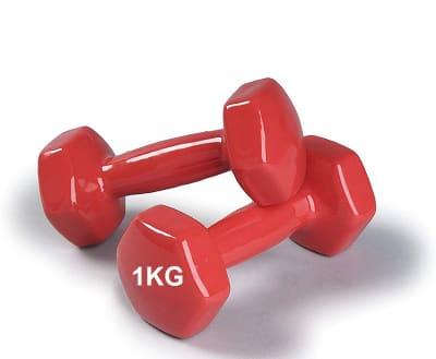 PAR DE MANCUERNAS CUBIERTA VINILICA 1 KILO (2 KG PAR)1