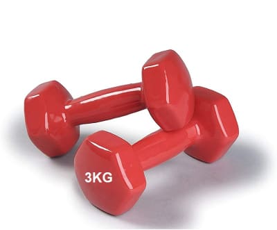 PAR DE MANCUERNAS 3 KILOS CUBIERTA VINILO