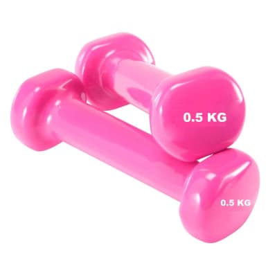 PAR DE MANCUERNAS CUBIERTA VINILICA 0.5 KILOS (1 KG PAR)1